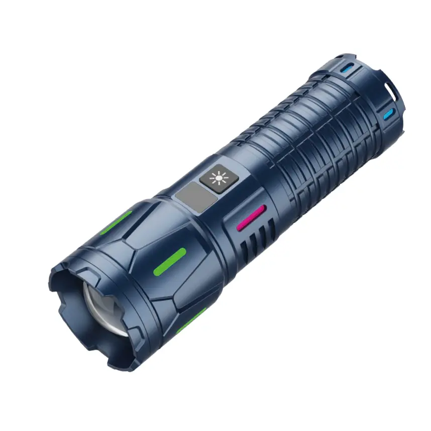 100W LED linterna taktikoa USB kargagarria
