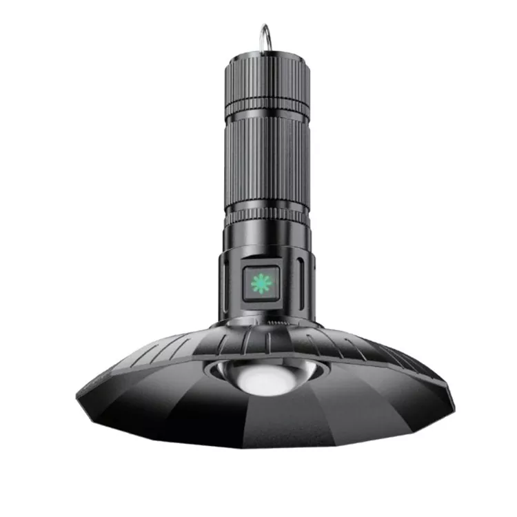 10W-ko kanpin-linterna kargagarria 1 × 26650 bateriarekin